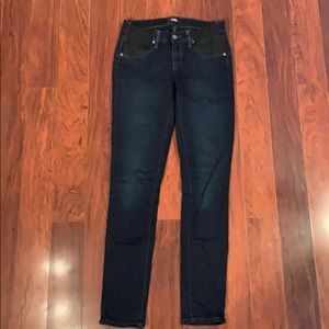 PAIGE Maternity Dark Blue Skinny Jeans